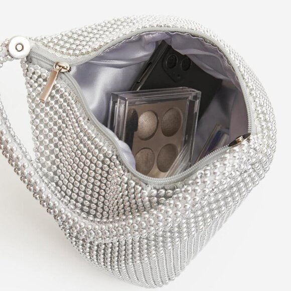 Women's Beaded Clutch Evening Bags Vintage Elegant Triangle Purse for 1920s Part - Picture 3 of 6